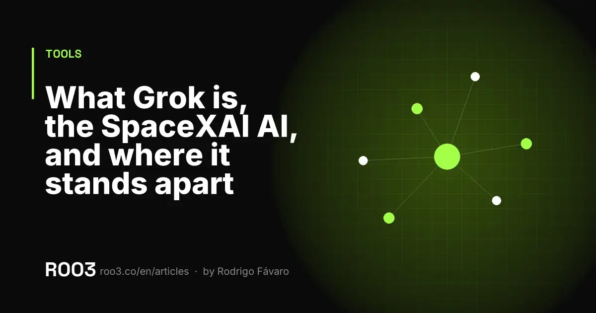 Abstract illustration of a real-time message flow converging on a single point, in neon green on a black background.