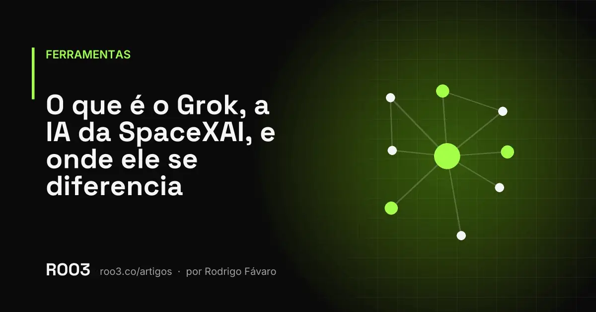 Ilustração abstrata de um fluxo de mensagens em tempo real convergindo para um ponto, em verde neon sobre fundo preto.
